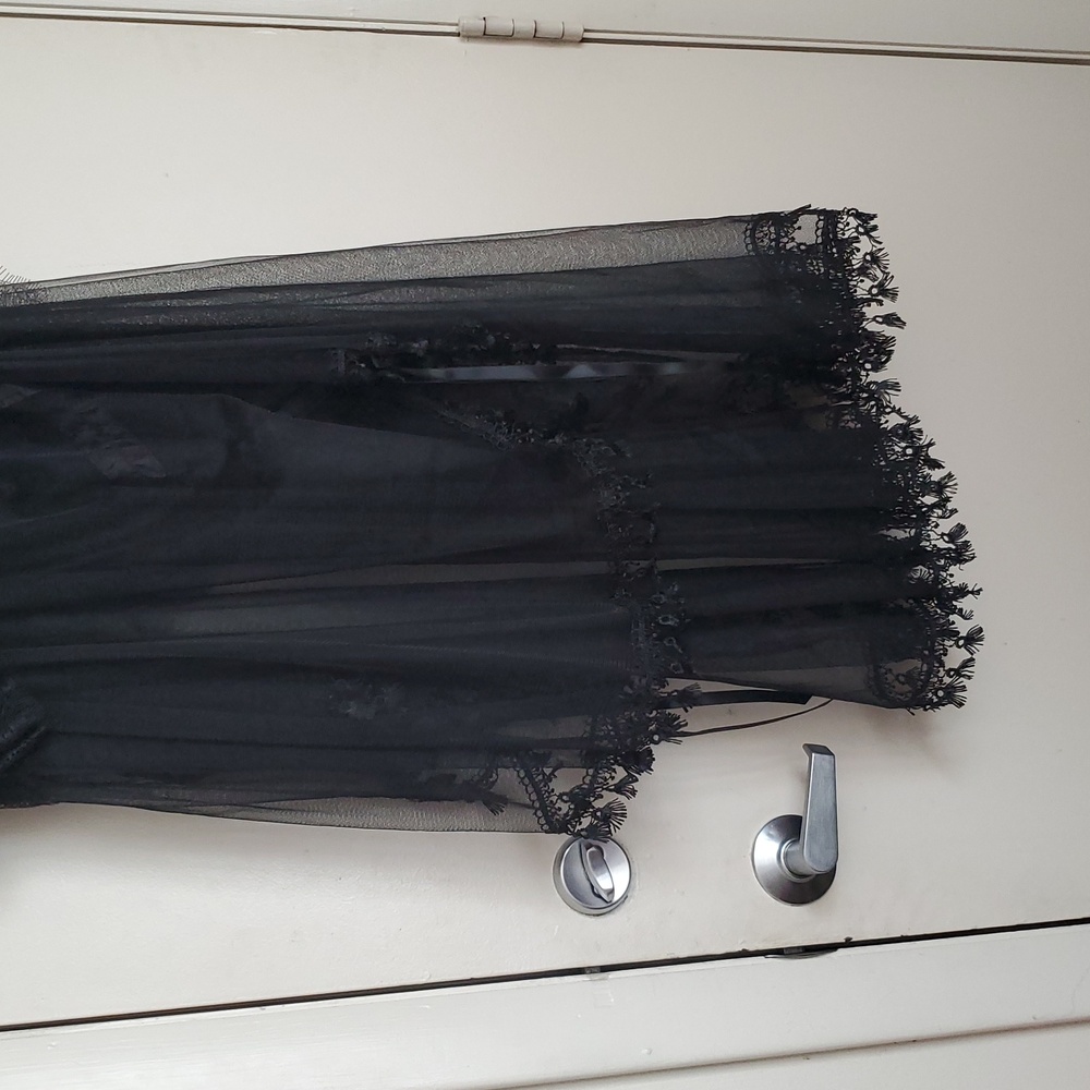 *NWT* Eva Lady Elegant Black Gothic Bustle Skirt - Picture 8 of 16
